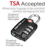 Dekton 30mm TSA Accepted Combination Padlock