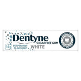 Dentyne Sugarfree Gum White Peppermint Flavour 14g -25 pack