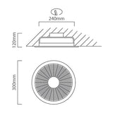 EUROLUX CEILING EXTRACTOR ROUND 10' FAN