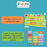 Fiesta Blue Magnetic Calendar