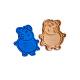 Hubbe Cookie Cutter - Pappa Pig - Grandpa Pig