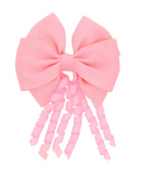 10 Piece Spiral Ribbon Hair Bow Clips