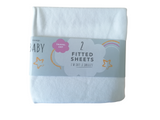 George Baby Two Fitted Travel Cot Sheets