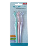 Health Glow 3 Piece Eyebrow Razors