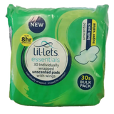 Lil-lets Essentials Bulk Pack unscented pads 30's