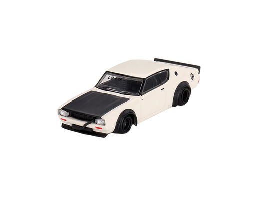 Mini GT Nissan Skyline Kenmeri Liberty Walk White 1:64 Model