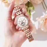 OLEVS Luxury Women's Mechanical Watch Set - Gold & White Dial