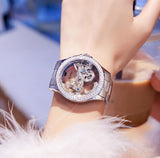 OLEVS Women's Automatic Mechanical Watch Set - Silver