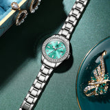 OLEVS Women's Elegant Quartz Timepiece Watch - Silver-Blue