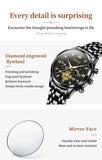 OLEVS Women's Stainless Steel Chronograph Watch - Black