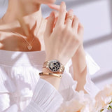 OLEVS Women's Starry Sky Watch Set - Gold & Black