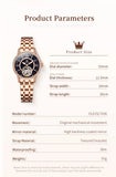 OLEVS Women's Starry Sky Watch Set - Gold & Black