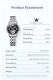 OLEVS Women's Starry Sky Watch Set - Silver & Black