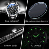Olevs Luxury Men's Fashion Analog Quartz Watch - Black