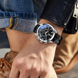 Olevs Luxury Men's Fashion Analog Quartz Watch - Black