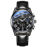 Olevs Luxury Men's Fashion Analog Quartz Watch - Black