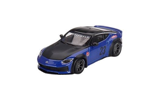 Mini GT Nissan Z LB Nation Works Serian Blue 1:64 Model