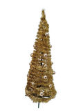 Collapsible Christmas Tree with Baubles 1.2m