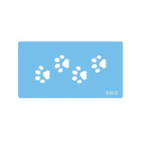 JEM Stencil - Paw Prints (90 x 45mm / 3.5 x 1.7”)