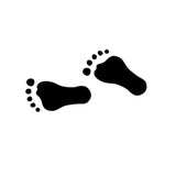 JEM Stencil - Footprints (50 x 25mm / 2 x 1”)