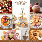 Cake Stand - 3 Tier - Home Décor - Glass & Stainless Steel