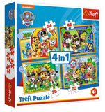 Trefl 4 In 1 Holiday Paw Patrol  Puzzle