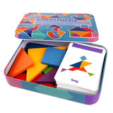 Shapes Puzzles in A Tin