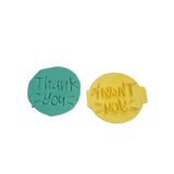 Hubbe Cookie Cutter - Thank You Embosser