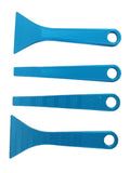 The Home Hub 4-Piece Plastic Scraper Set