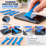 The Home Hub 4-Piece Plastic Scraper Set