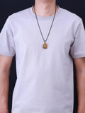 COAI Tiger Eye Buddha Head Prayer Pendant