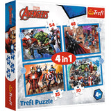 Trefl 4 In 1 Brave Avengers Puzzle