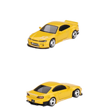 Mini GT Nissan Silvia S15 Rocket Bunny Bronze Yellow 1:64 Model