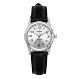 Casio Silver Ladies Leather Watch LTP-V001L-7BUDF