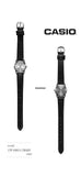Casio Silver Ladies Leather Watch LTP-V001L-7BUDF