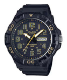 Casio Analog Black Resin Strap Watch for Men