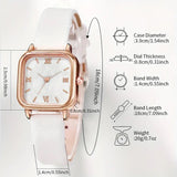 Casual Women's Quartz Watch & Faux Pearl Jewelry Set