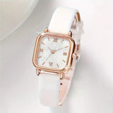Casual Women's Quartz Watch & Faux Pearl Jewelry Set