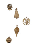 Wooden Christmas Tree Decorations Set -  20 Piece