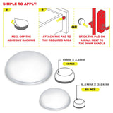 DEKTON Gecko Slide 78PC Assorted Furniture Bumpers - Clear
