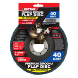DEKTON Premium Zirconia Flap Disc - 40 Grit