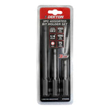 DEKTON 3PC Assorted Bit Holder Set