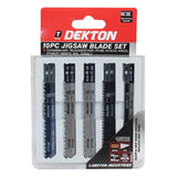 DEKTON 10PC Jigsaw Blade B & D Style Set