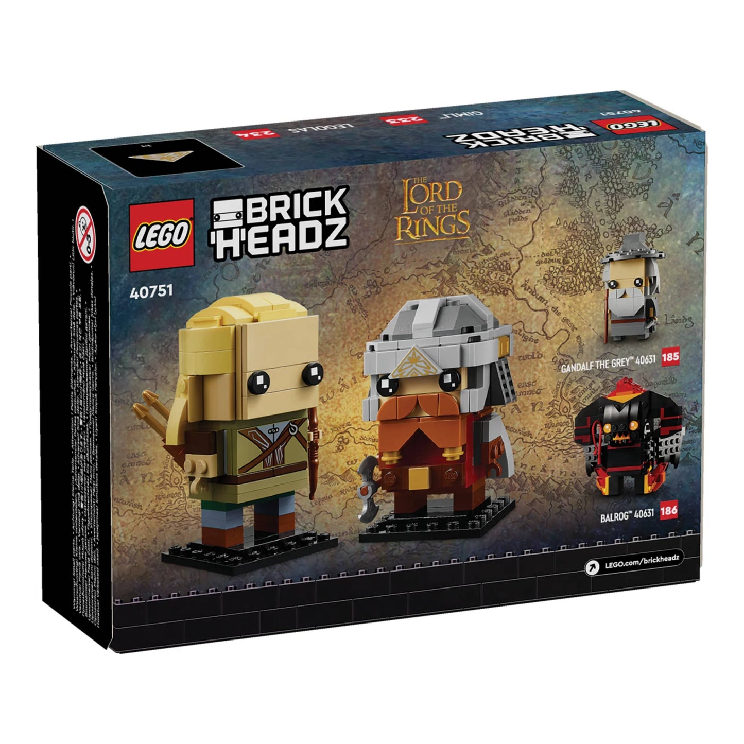 LEGO 40751 BrickHeadz Legolas & Gimli