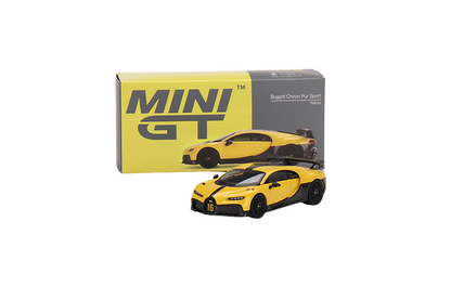 Mini GT Bugatti Chiron Pur Sport Yellow 1:64 Model