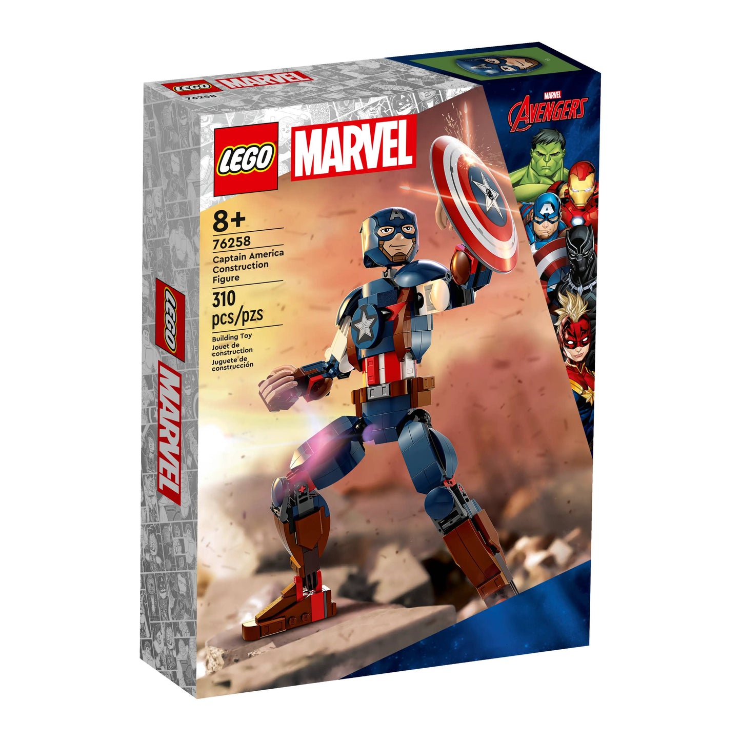 LEGO 76258 Marvel Captain America Construction Figure