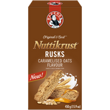 Bakers Nuttikrust Caramelised Oats Flavour Rusks 450g