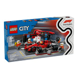 LEGO 60443 City F1 Pit Stop & Pit Crew with Ferrari Car