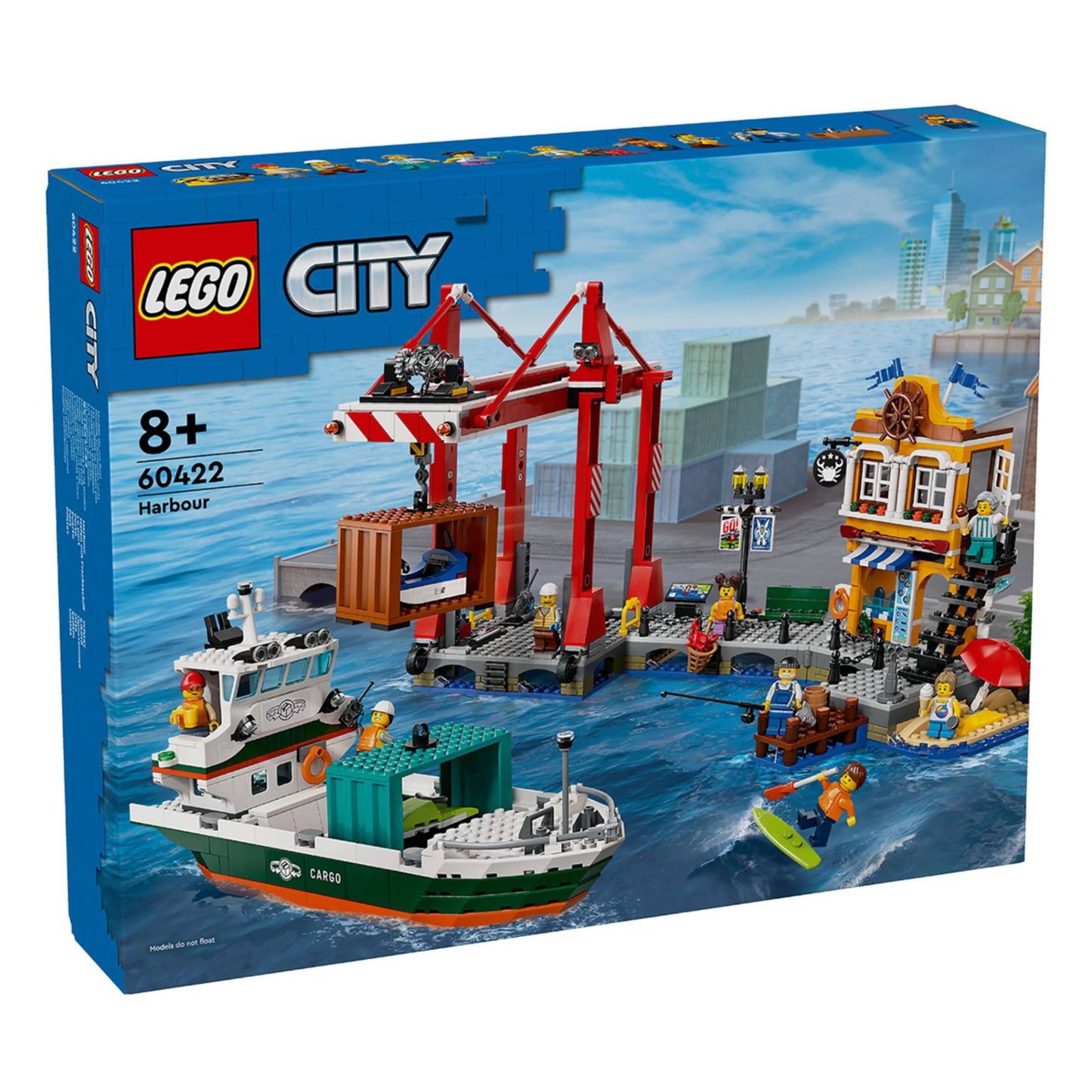 LEGO 60422 City Seaside Harbor with Cargo Ship