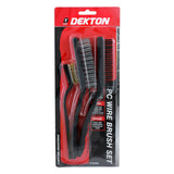 DEKTON 3PC Wire Brush Set